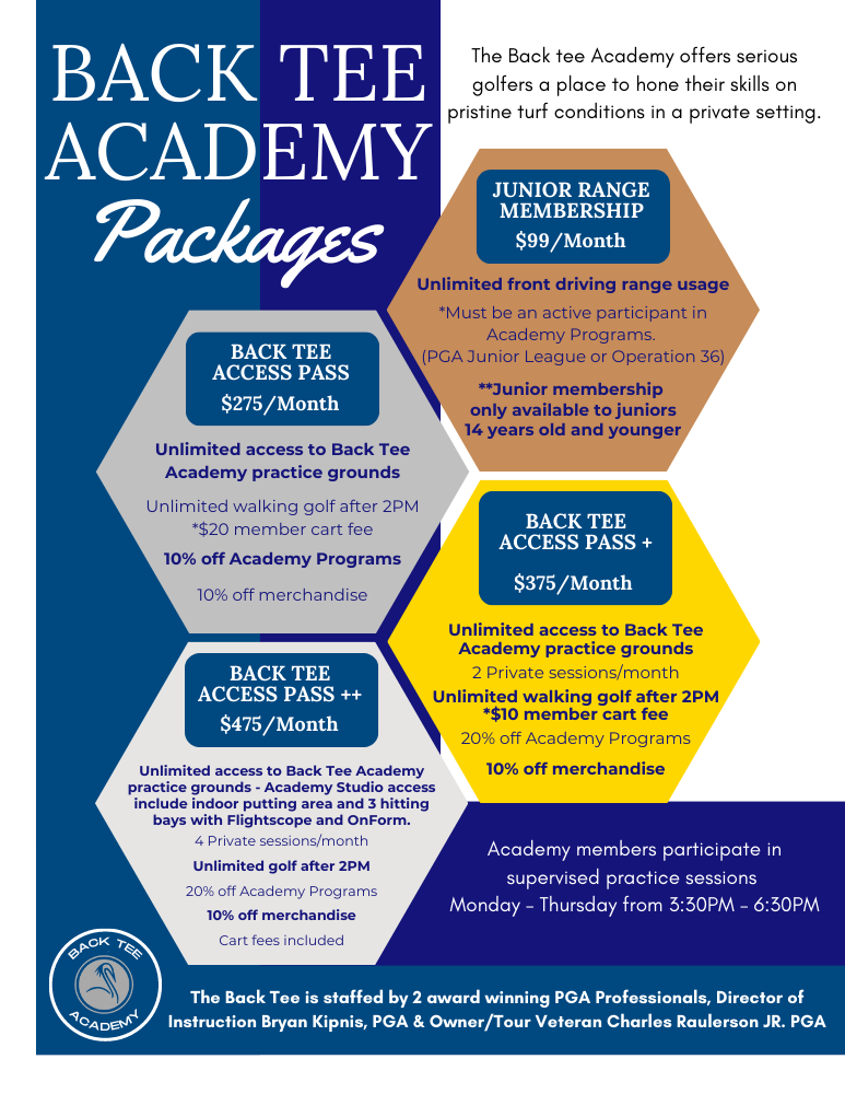 Fleming Island Back Tee Academy Packages 719 1
